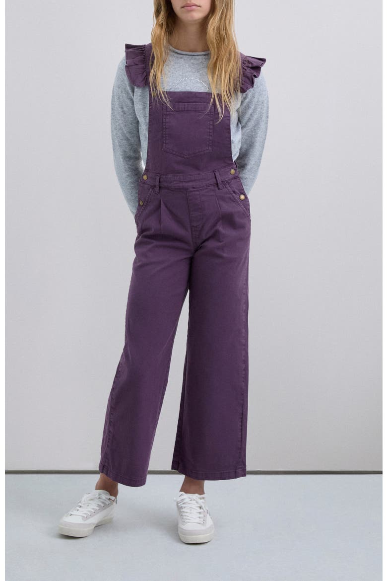 Smart Dungaree Girls, Alternate, color, Purple