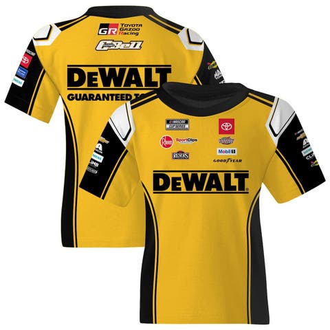 Youth Joe Gibbs Racing Team Collection  Yellow Christopher Bell DeWalt Uniform T-Shirt