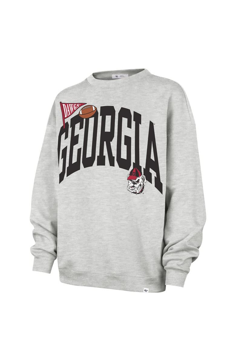 '47 Women's '47  Gray Georgia Bulldogs Icon Fleece Sweatshirt, Alternate, color, Gray