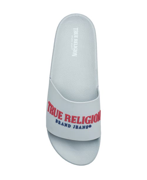 True Religion Weezy Logo Slide In Grey