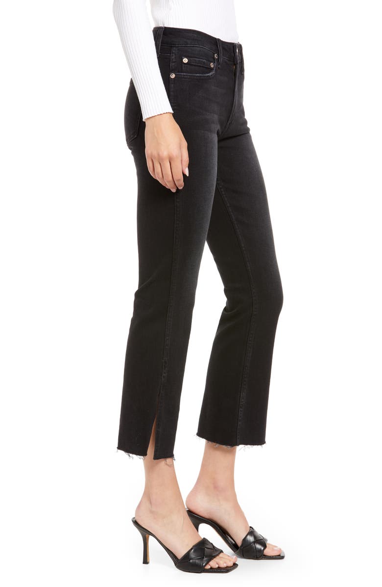 NOEND Farrah High Waist Fray Hem Flare Jeans, Alternate, color, 