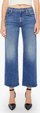 MOTHER The Maven Mid Rise Flood Jeans