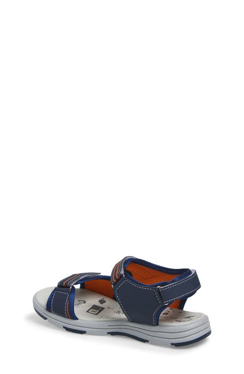 Extreme By Eddie Marc Kids' Double Strap Sandal In Navy