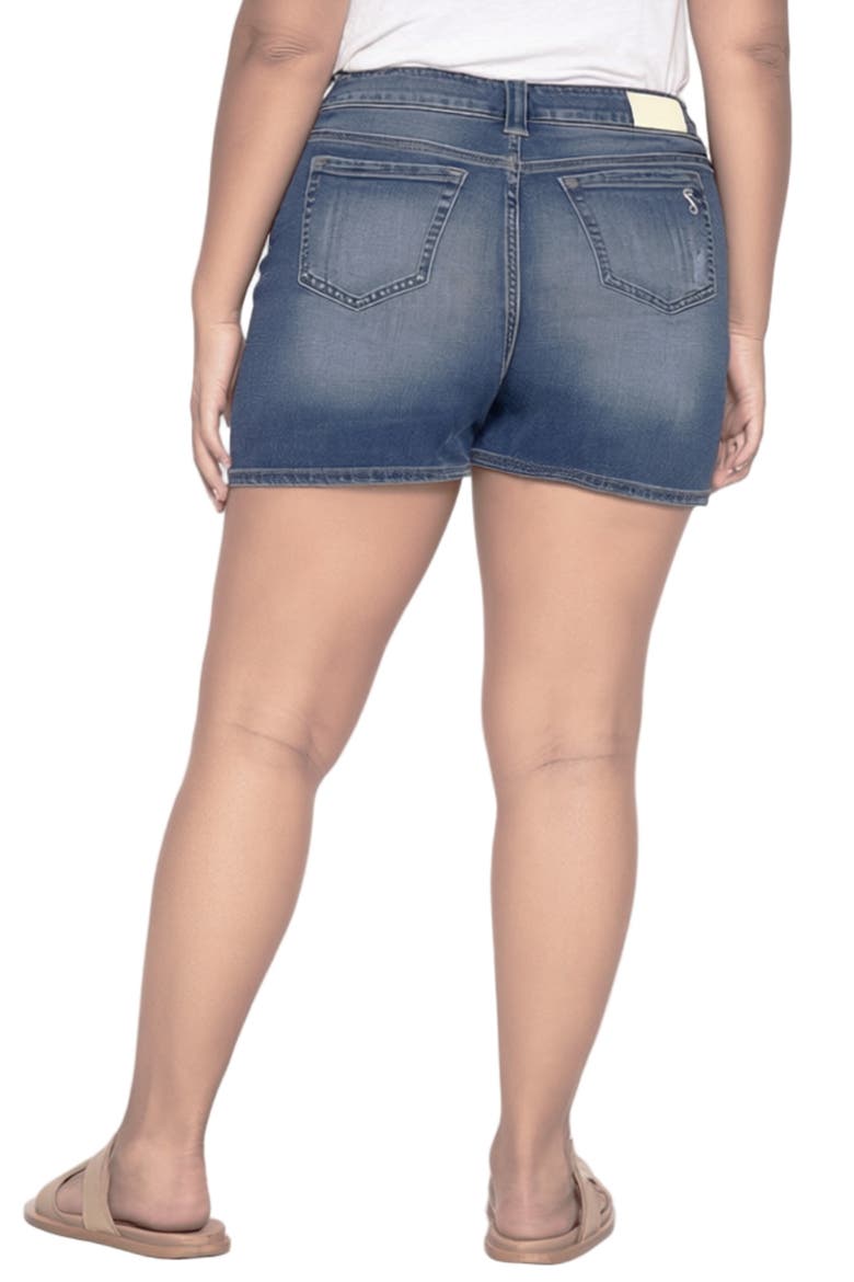 Side Vent Denim Shorts, Alternate, color, EULALIA