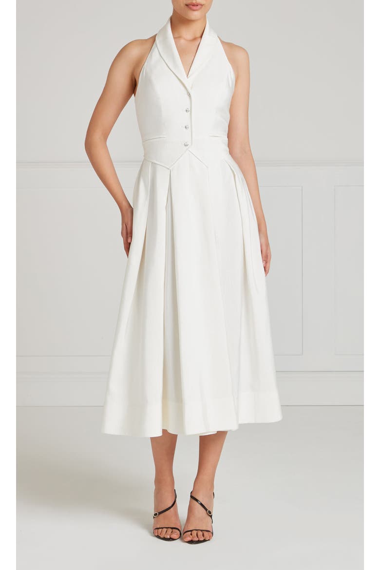 Elodie Halter Dress, Main, color, Ivory