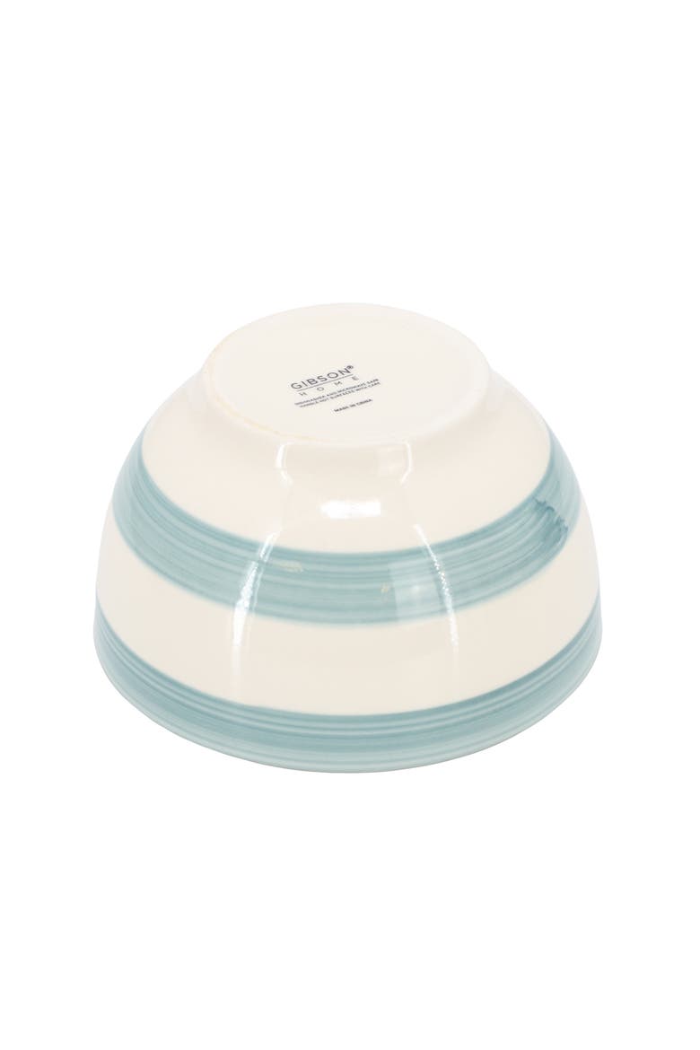 Kenwood Shores 12 Piece Stoneware Dinnerware Set, Alternate, color, Blue