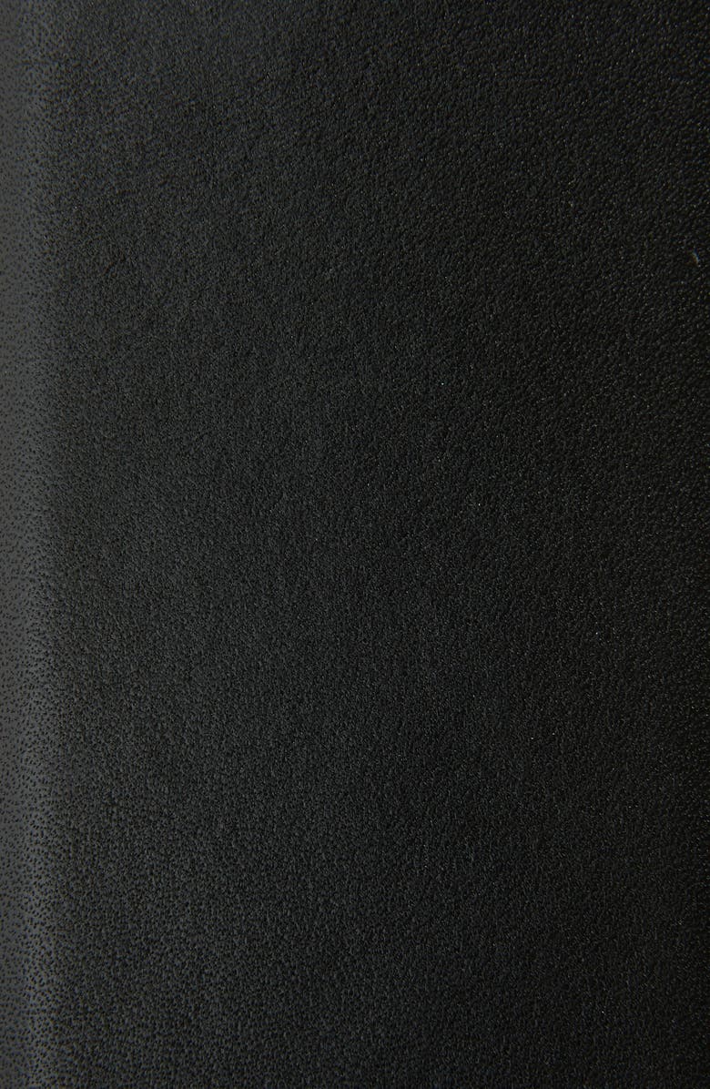 McQueen Metal Bow Calfskin Leather Belt, Alternate, color,