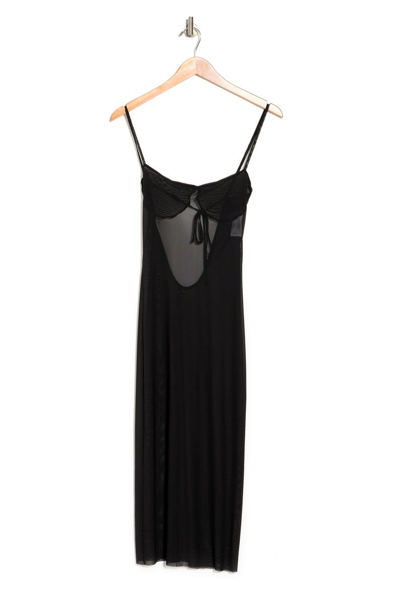 Scoop Back Maxi Dress, Alternate, color, BLACK