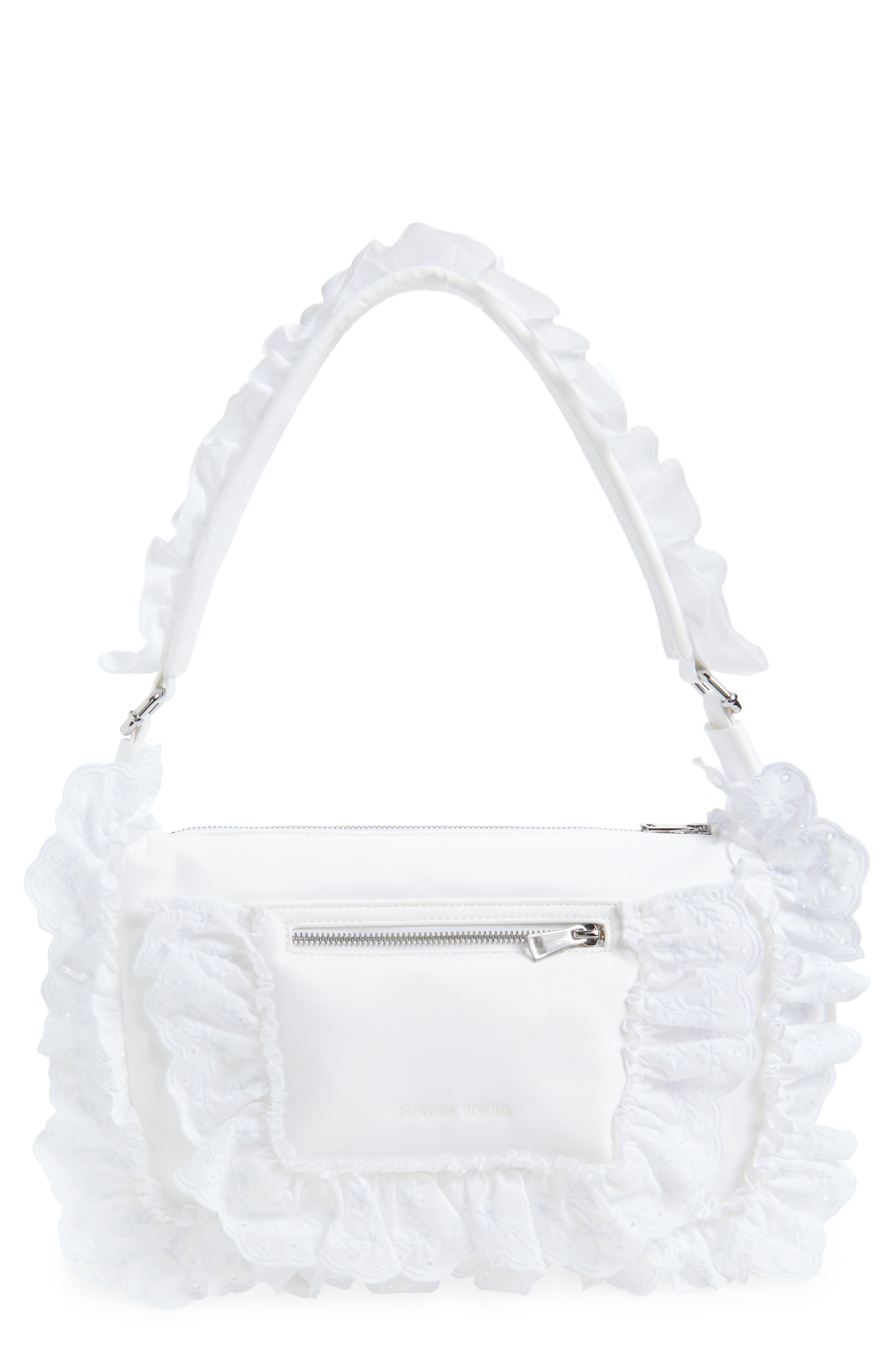 Simone Rocha Pillowcase Shoulder Bag, Main, color, White