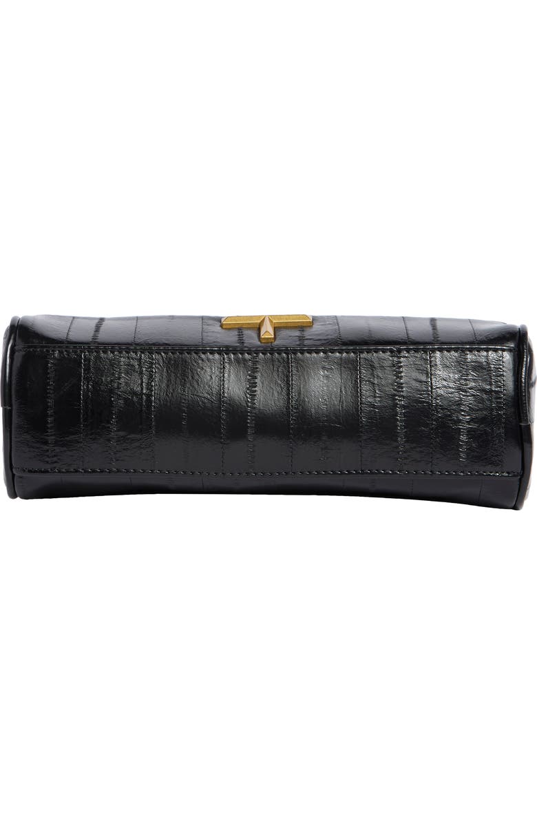Tahari Barrel Shoulder Bag, Alternate, color, Black