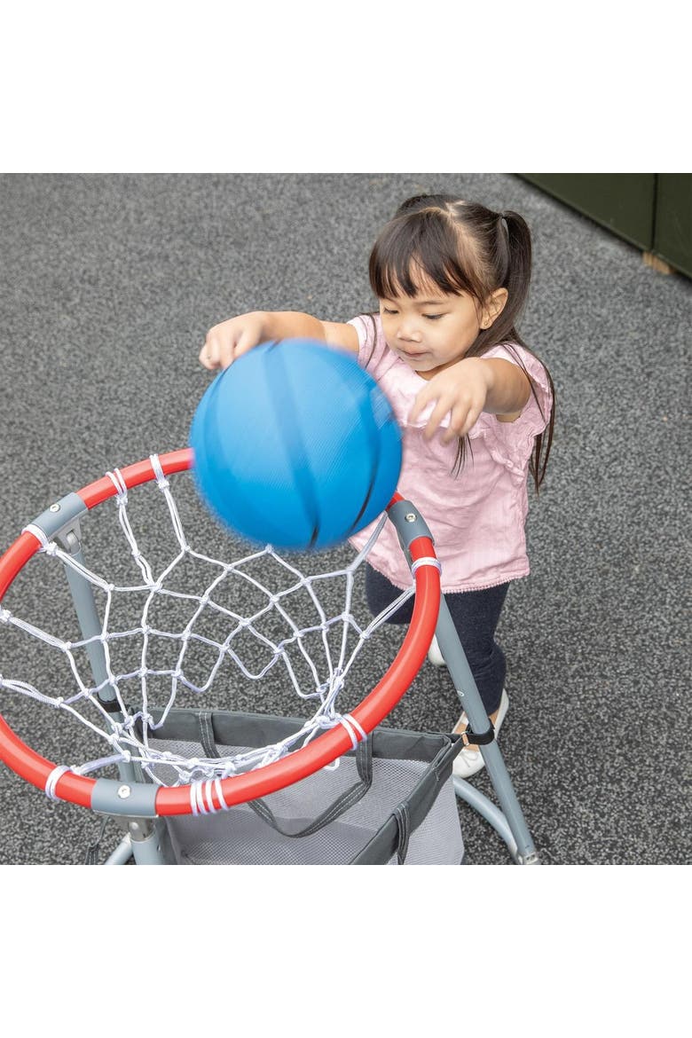 Toddler Basketball Hoop with Storage Bag, Alternate, color, Gray