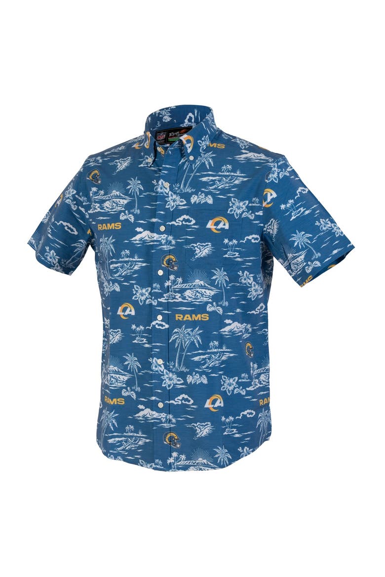 Men's Reyn Spooner  Royal Los Angeles Rams Kekai Performance Button-Down Top, Alternate, color, Royal
