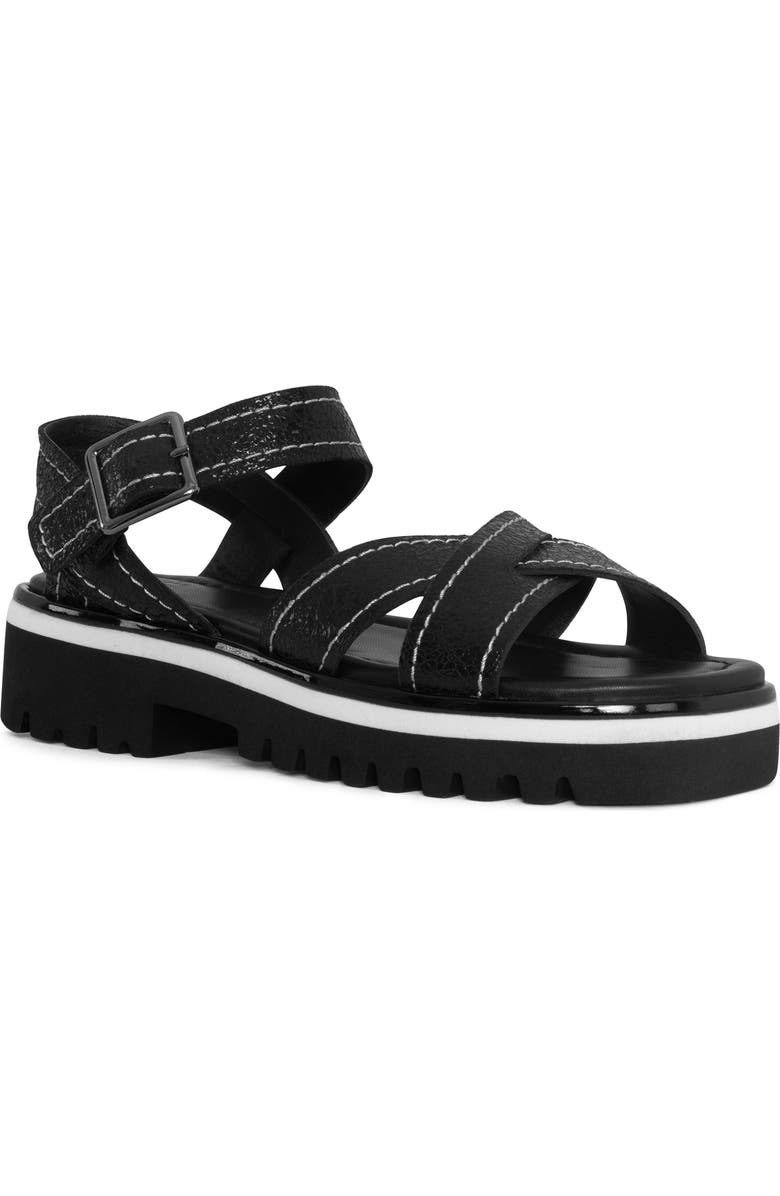 Donald Pliner Lug Sole Slingback Sandal, Main, color, Black