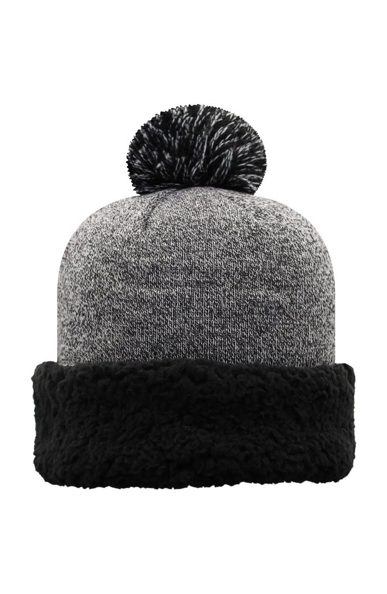 TOP OF THE WORLD Women's Top of the World Black West Virginia Mountaineers Snug Cuffed Knit Hat with Pom, Alternate, color, 