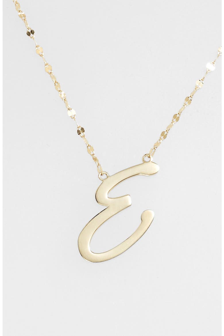 Jewelry 'Spellbound' Initial Pendant Necklace, Main, color, YELLOW GOLD/ E