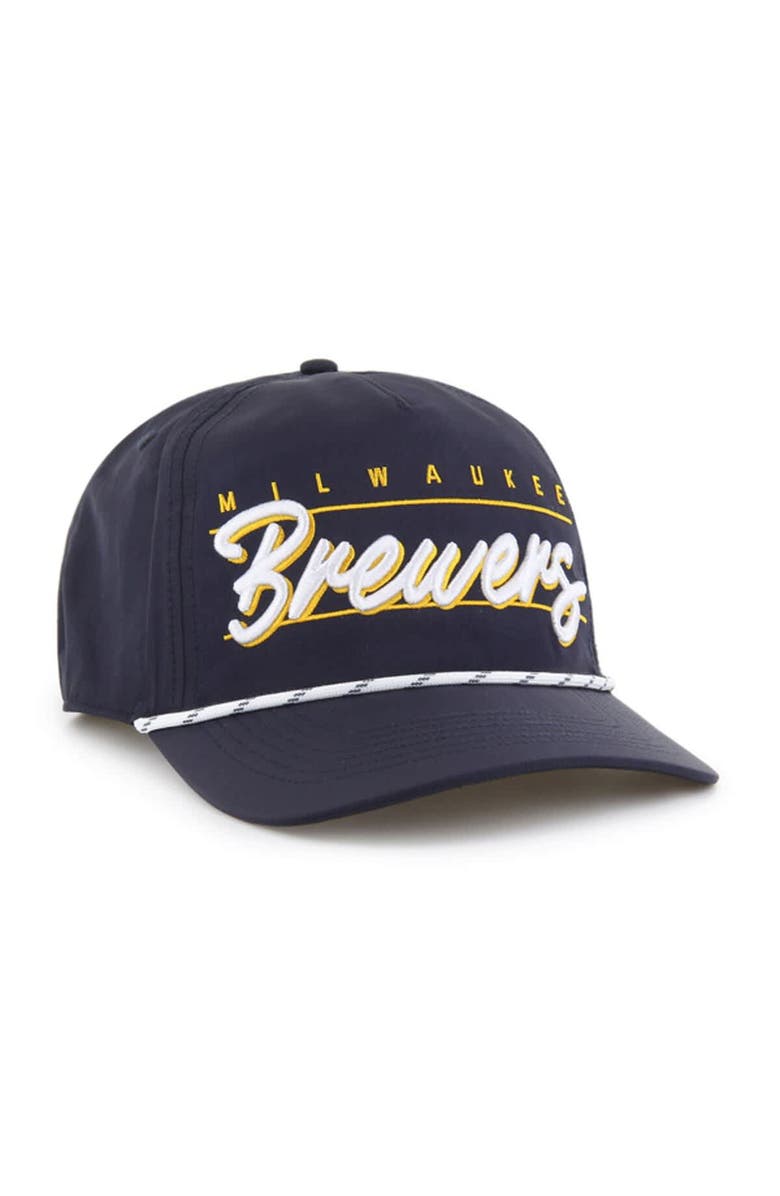 '47 Men's '47  Navy Milwaukee Brewers Condor Hitch Adjustable Hat, Alternate, color, 