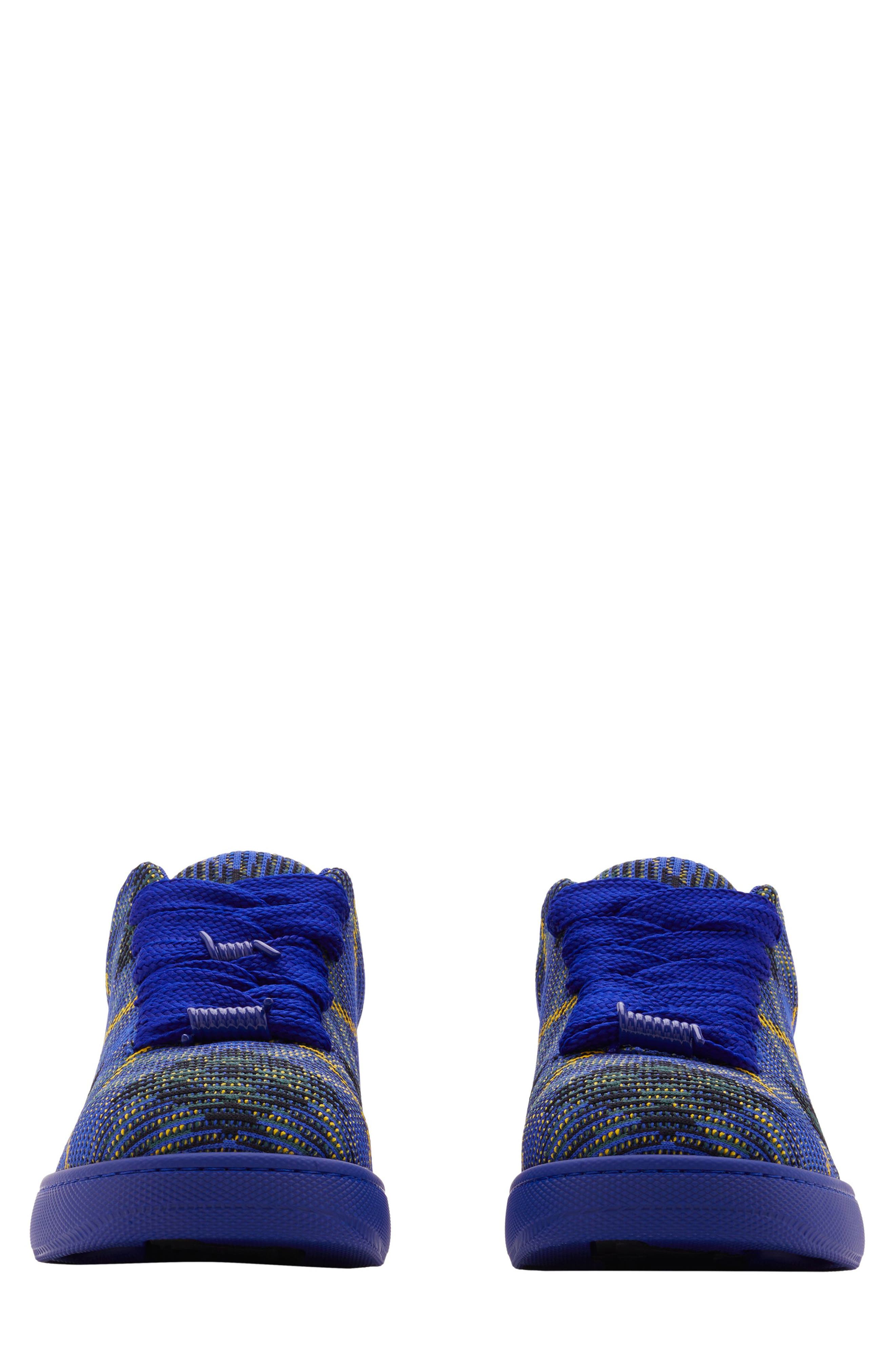 Burberry Check Knit Box Sneaker, Alternate, color, Bright Navy Ip Chk