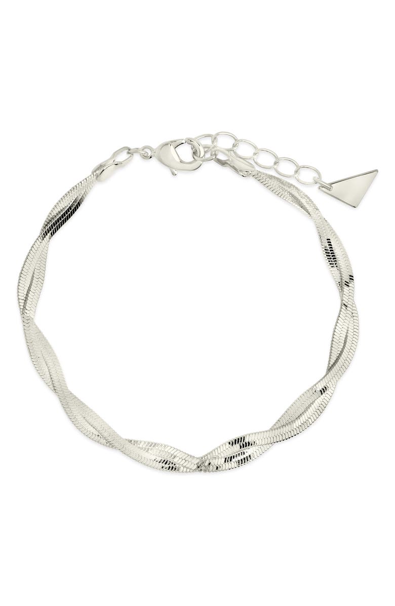 Sterling Forever Oakley Chain Bracelet, Main, color, 