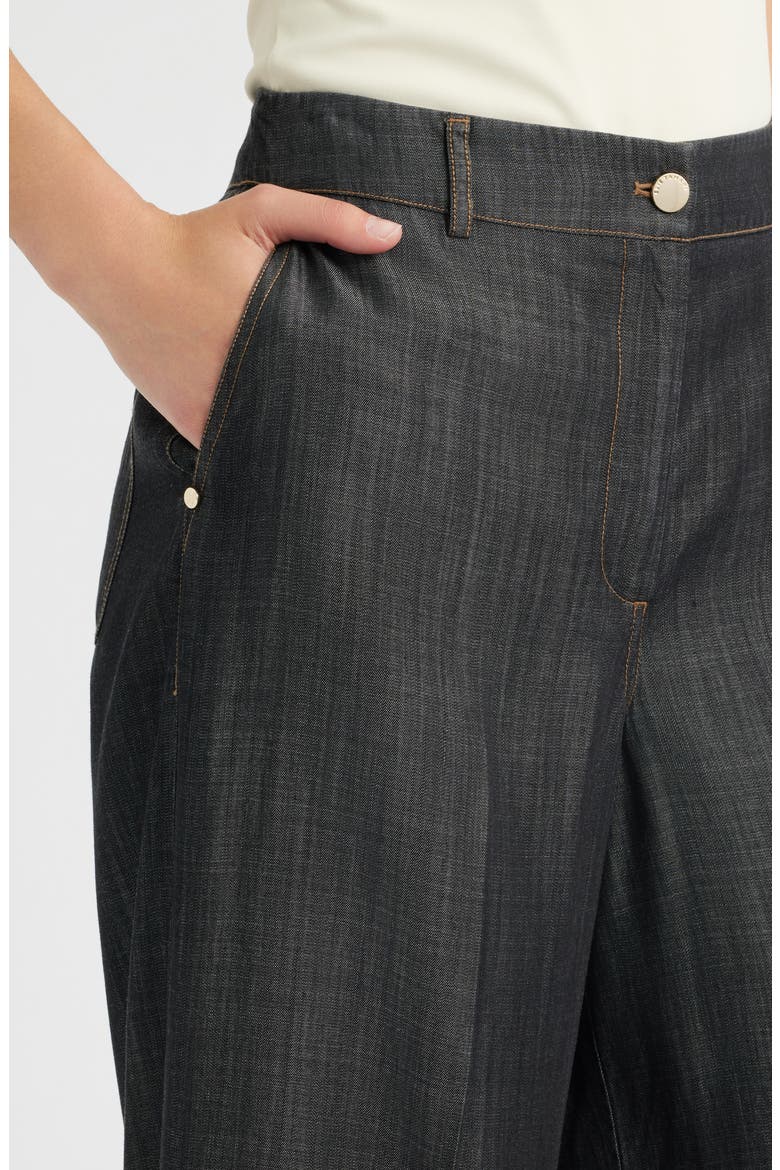 The Madison Wide Leg Jeans, Alternate, color, DARK DENIM