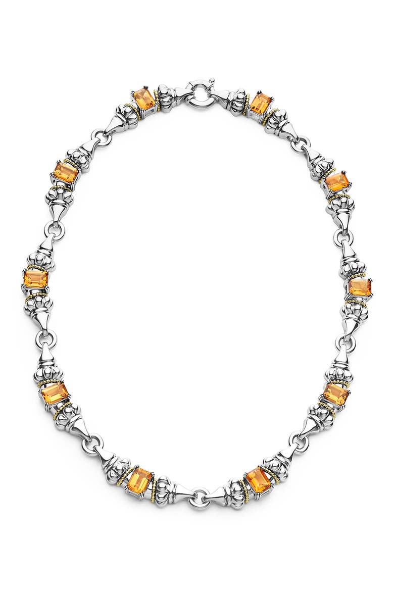 Glacier Citrine Link Necklace, Main, color, CITRINE