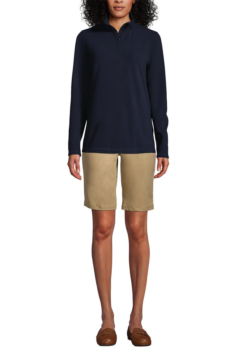 School Uniform Young  Lightweight Fleece Quarter Zip Pullover, Main, color, Classic Navy