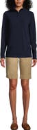 Lands' End School Uniform Young Lightweight Fleece Quarter Zip Pullover