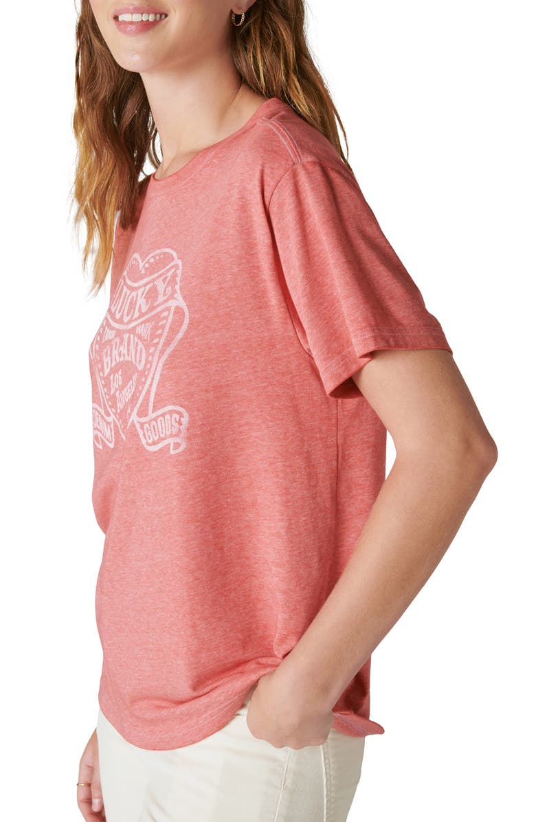 Lucky Brand Lucky Heart Graphic T-Shirt, Alternate, color,