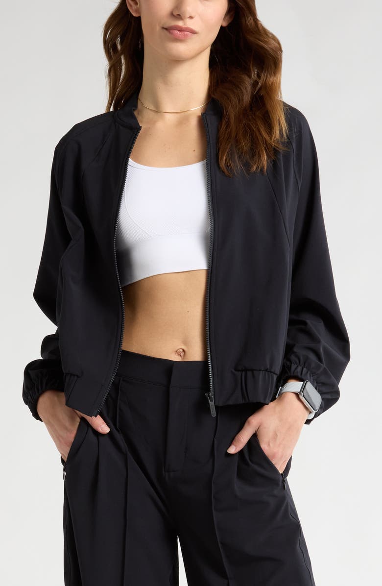 Zella In Flight Bomber Jacket, Main, color,