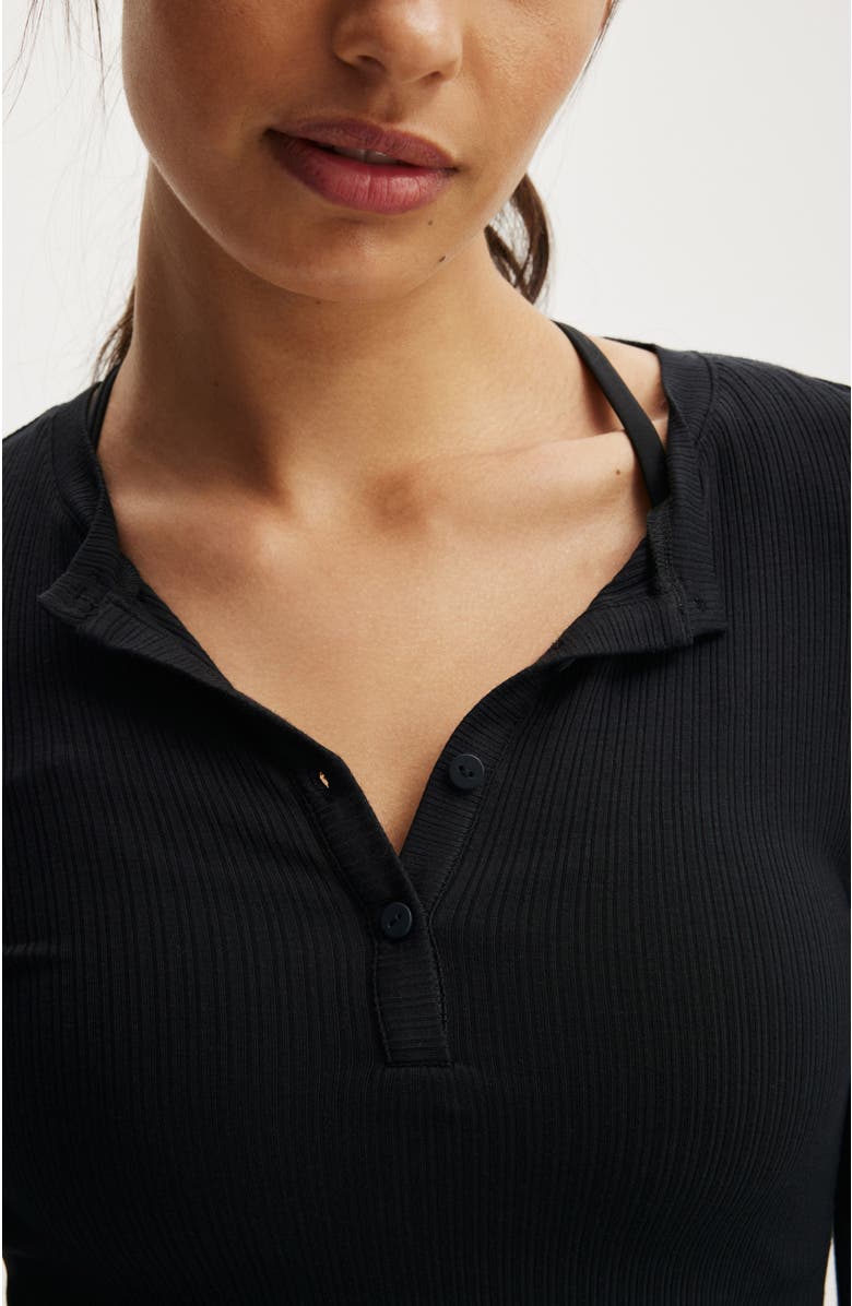 COTTON ON BODY Women's Active Sheer Rib Longsleeve, Alternate, color, 