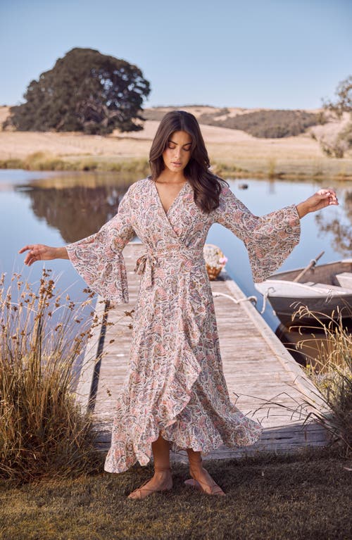 Talisman The Label Carly Floral Wrap Front Cotton Dress