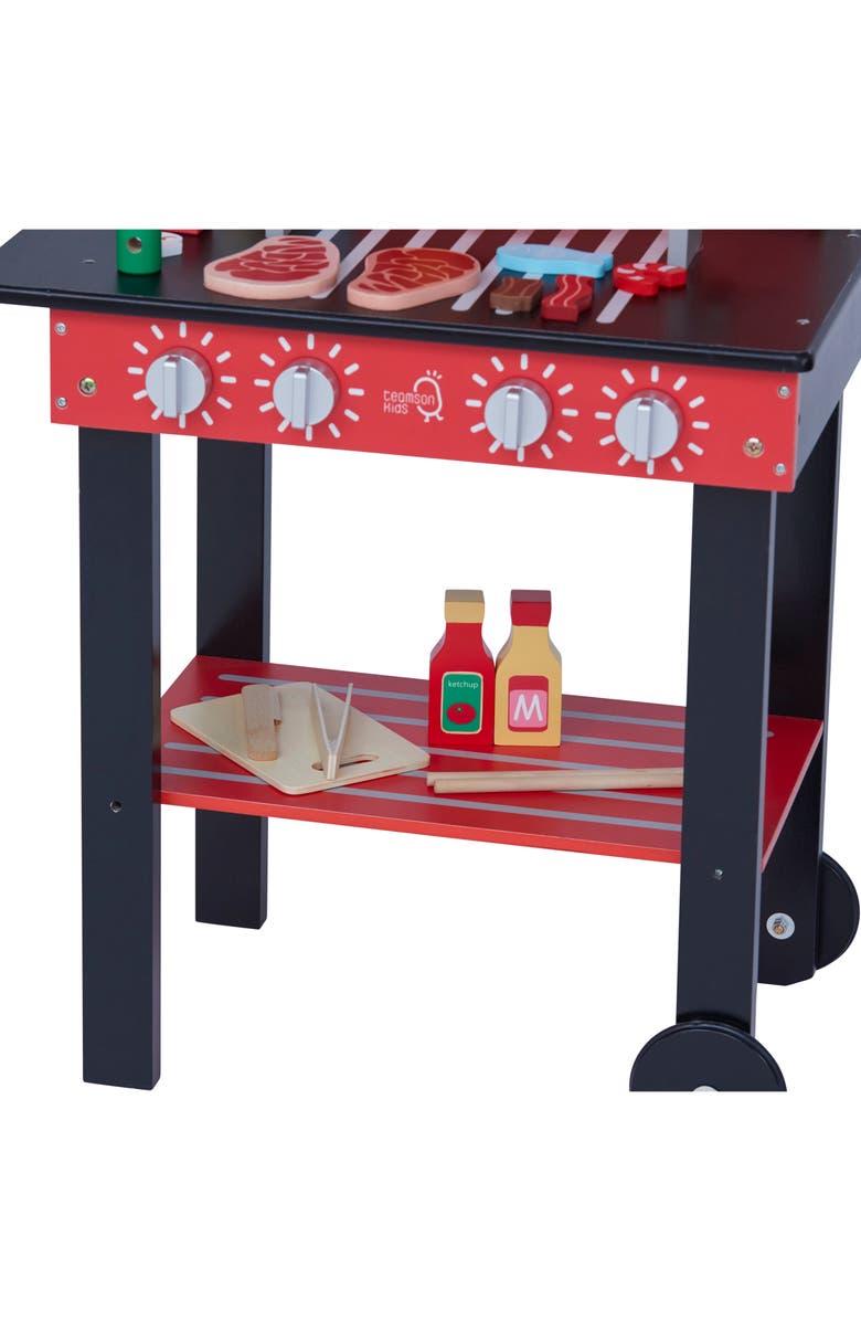 Teamson Kids Little Helper Play Grill, Alternate, color, Red
