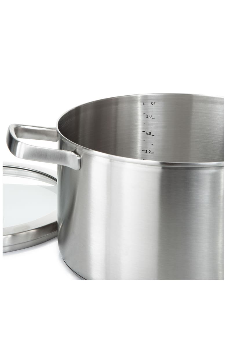 Leo Graphite 4-Piece Cookware Set, Alternate, color, SILVER