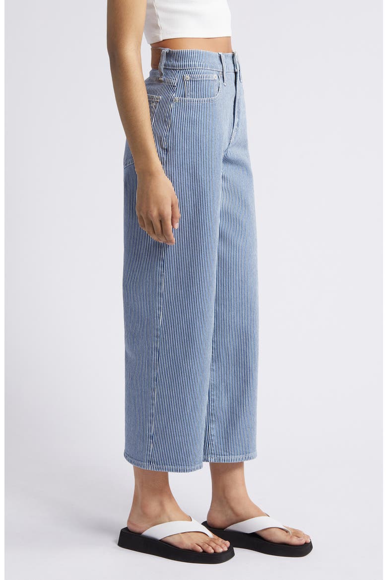 The Perfect Vintage Wide Leg Crop Jeans, Alternate, color, INDIGO RAILROAD
