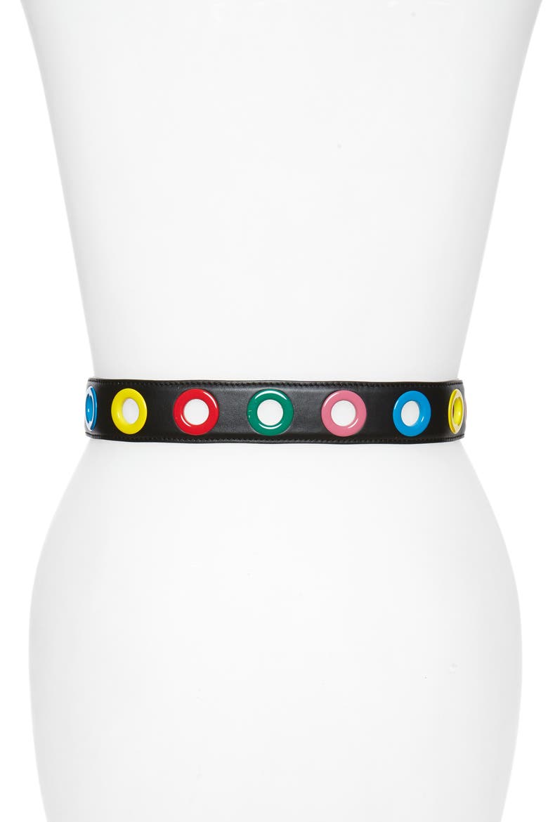 Logo Plaque & Grommet Belt, Alternate, color, MULTI