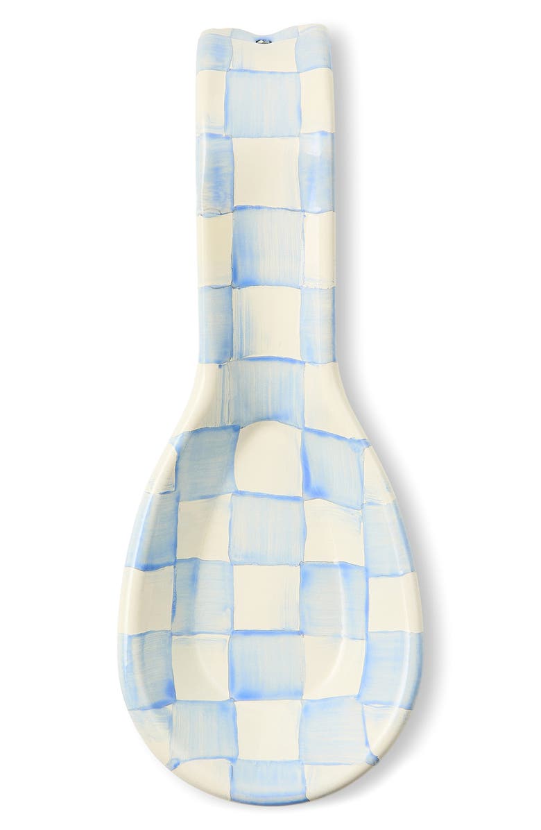 MACKENZIE CHILDS Sky Check Spoon Rest, Alternate, color, Sky Check