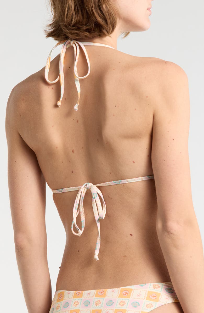 Dippin Daisys Palm Triangle Bikini Top, Alternate, color, Sandy Shores