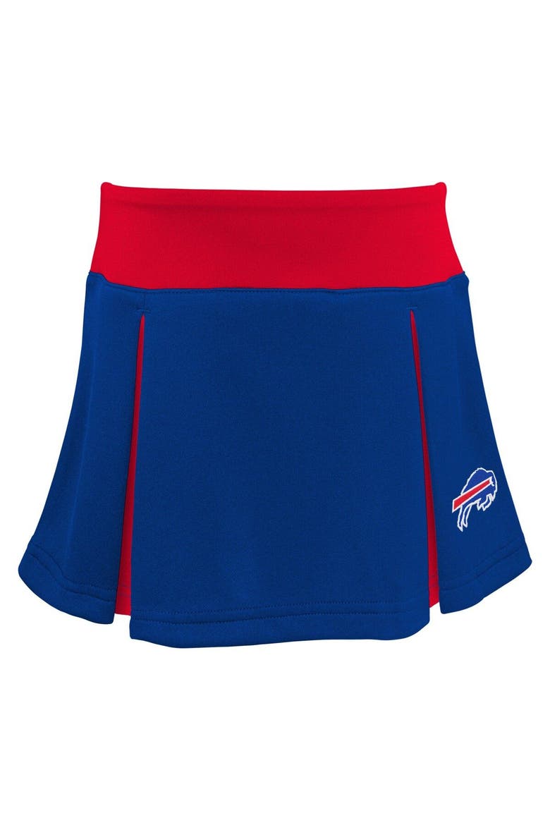 Girls Toddler Royal Buffalo Bills Spirit Cheer Three-Piece Cheerleader Set, Alternate, color, Royal