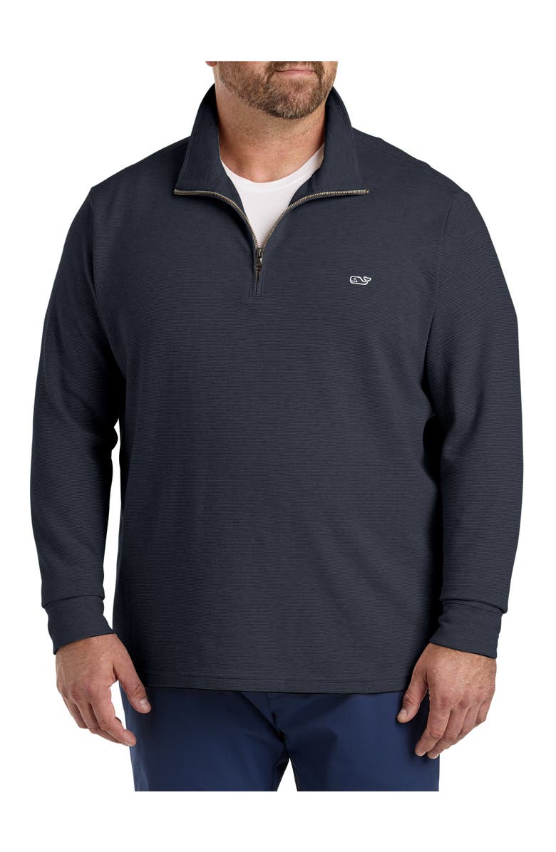 vineyard vines Big 
Tall Saltwater 1/4-Zip Pullover, Alternate, color, Black