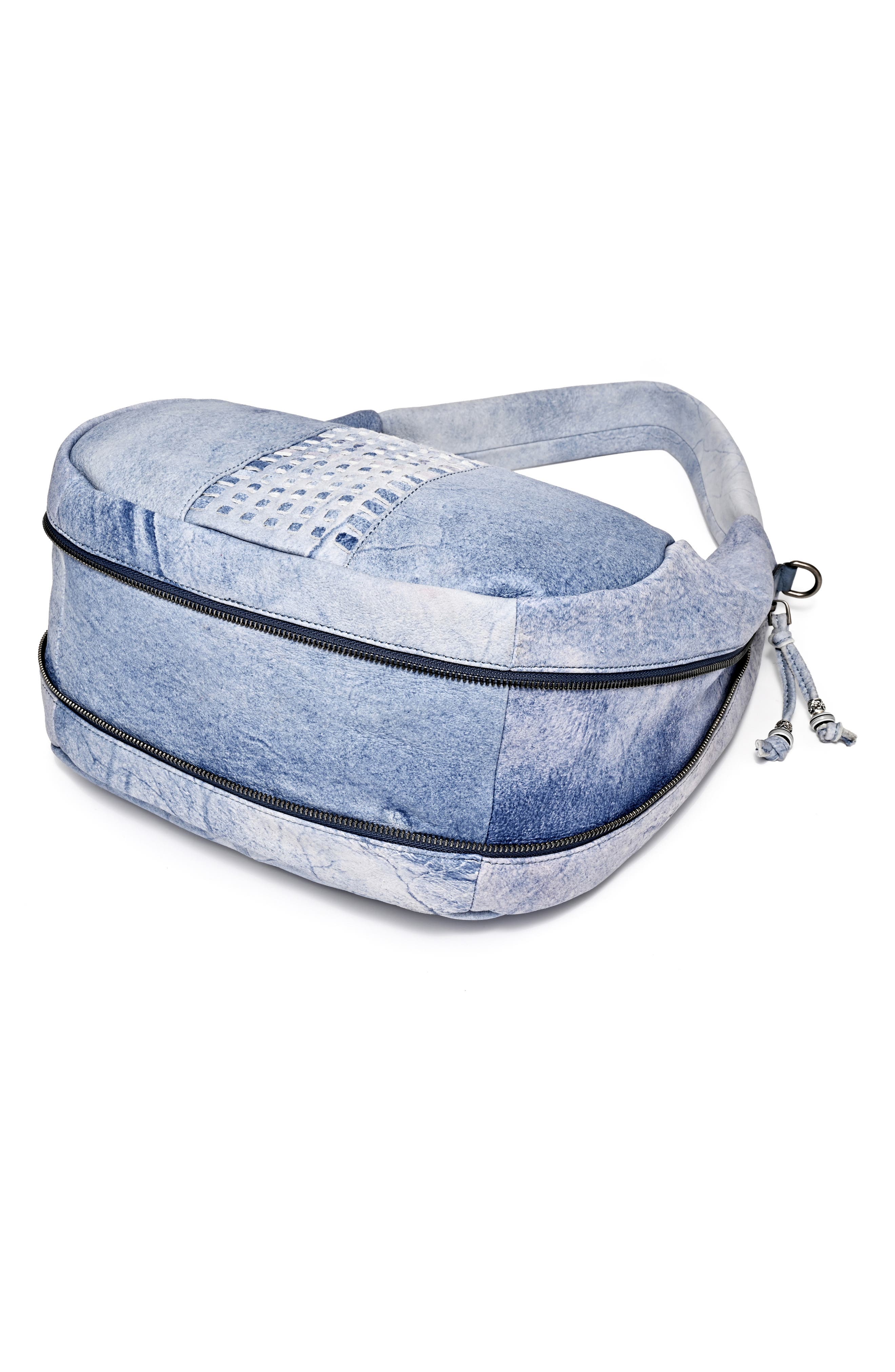 Dorado Leather Satchel, Alternate, color, BLUE