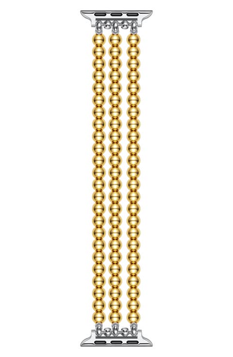 Nova Stainless Steel Beaded Band for Apple Watch