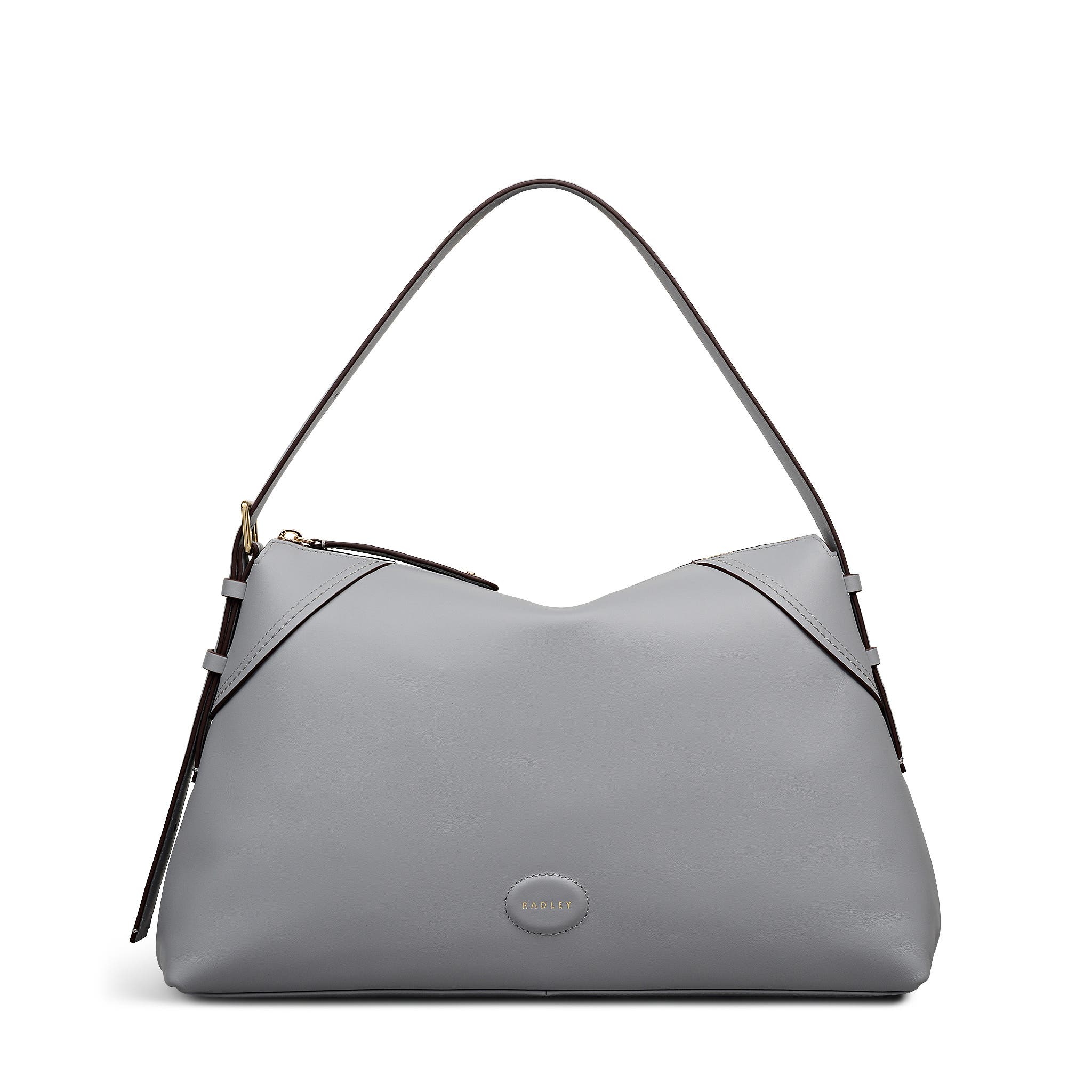 Radley Crawford Mews Large Ziptop Shoulder Bag, Main, color, Steel