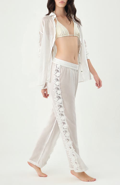 Boamar Tabitha Semisheer Cover-up Pants In Neutral