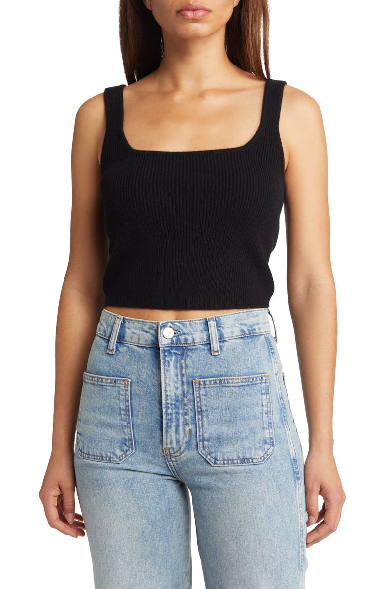 Reformation Frida Recycled Cashmere Blend Tank Top & Cardigan Set, Alternate, color, 