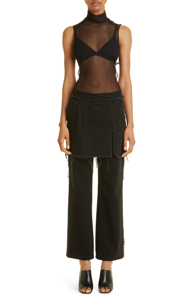 Dries Van Noten Carma Sleeveless Silk Mousseline Blouse, Alternate, color, 