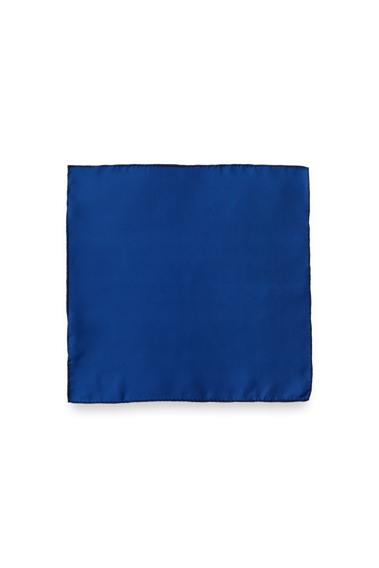 Solid Silk Pocket Square, Alternate, color, Blue