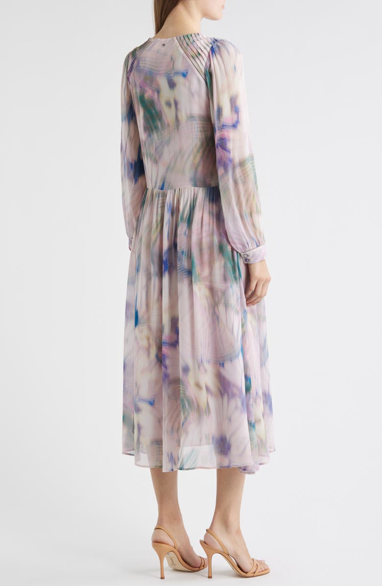 BOSS Orange Ditilla Print Long Sleeve Dress, Alternate, color, Pastel Floral