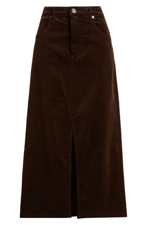 FRAME FRAME THE CORDUROY FRONT SLIT SKIRT