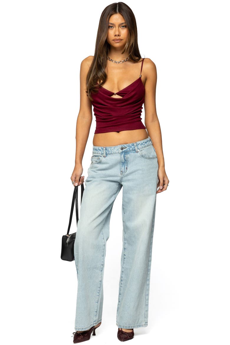Ace Relaxed Low Rise Wide Leg Jeans, Alternate, color, BLUE
