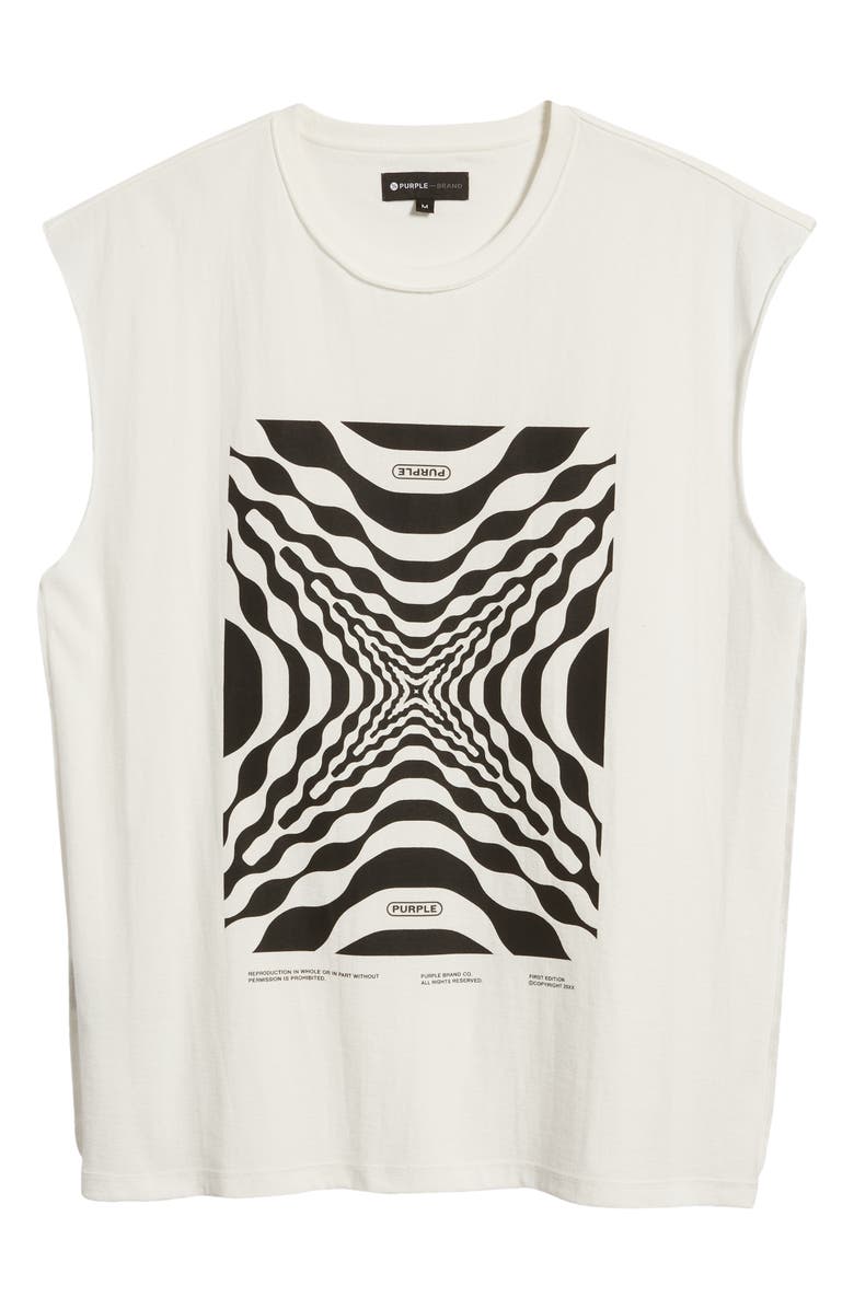 PURPLE BRAND Relaxed Fit Textured Inside Out Graphic Tank, Alternate, color,