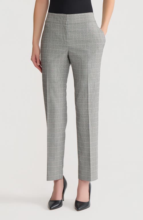 Kasper Flat Front Slim Pants In Gray